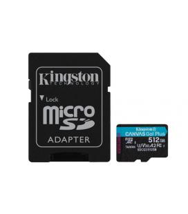 KINGSTON MICROSDXC 512GB CANVAS GO PLUS 170R A2 U3 V30 CARD + ADAPTADOR