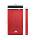 CAJA EXTERNA TOOQ TQE-2527R 2,5" USB 3.0/3.1 ROJA - Imagen 7