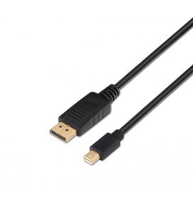 Cable Mini DP a DisplayPort V1.2 4K@60Hz. Tipo mDP-M/DP-M. 3 metros. - Imagen 1