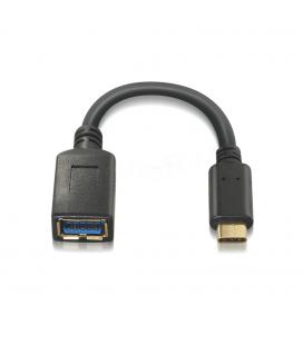 Cable USB 3.1 Gen1 OTG 5Gbps 3A. Tipo C Macho / A Hembra. Negro. 15cm. - Imagen 1