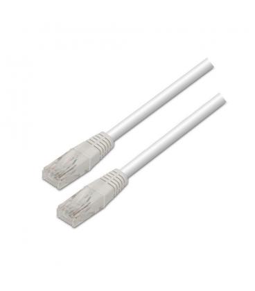 Cable de red RJ45 Cat.6 UTP AWG24. Blanco. 1m. - Imagen 1