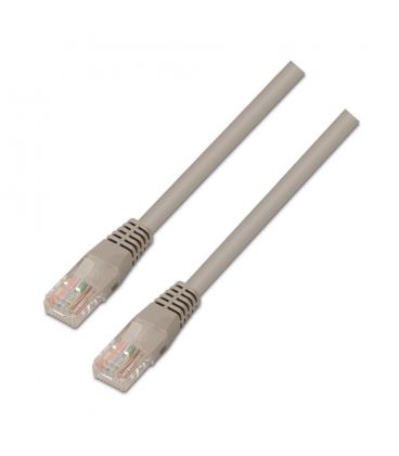 Cable de red RJ45 Cat5e UTP AWG24. Gris. 25cm. - Imagen 1