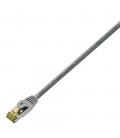 Cable de red RJ45 LSZH Cat.7 S/FTP AWG26. Gris. 25cm - Imagen 2