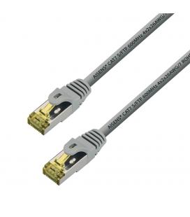 Cable de red RJ45 LSZH Cat.7 S/FTP AWG26. Gris. 1m - Imagen 1