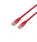 Cable de red RJ45 Cat.6 UTP AWG24. Rojo. 0.5m. - Imagen 1
