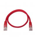 Cable de red RJ45 Cat.6 UTP AWG24. Rojo. 0.5m. - Imagen 2