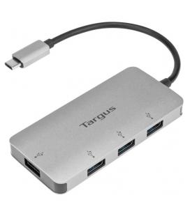 ADAPTADOR TARGUS USB-C A 4xUSB 3.0 PLATA - Imagen 1