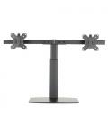 SOPORTE MONITOR EWENT AJUSTABLE MAX.2 HASTA 27" NEGRO