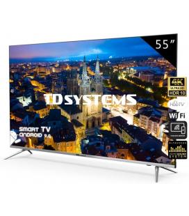 TV TD SYSTEMS K55DLJ10US 55" UHD 4K SMART ANDROID WIFI USB HDMI NEGRO PLATA (REACONDICIONADA)