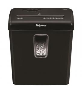 Destructora fellowes p-30c - corte en partículas 4*34mm hasta 6 hojas - papelera 15 litros - destruye clips / grapas / tarjetas