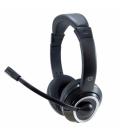 Auricular conceptronic polona01b usb + microfono negro - Imagen 1