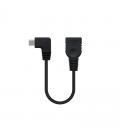 Cable usb 2.0 otg acodado nanocable 10.01.3600 - conectores usb tipo micro-b macho/tipo-a hembra - 15cm - negro - Imagen 13