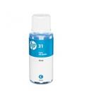 Botella tinta hp 31 cian 70ml 8000 paginas - Imagen 1