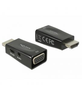 Delock Adaptador HDMI-A macho VGA hembra/audio - Imagen 1