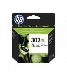 CARTUCHO DE TINTA COLOR HP Nº302XL - 330 PÁGINAS - PARA OFFICEJET 3830 / 3832 / 3630 / DESKJET 1110 / 2130 / ENVY 4520 / 4650