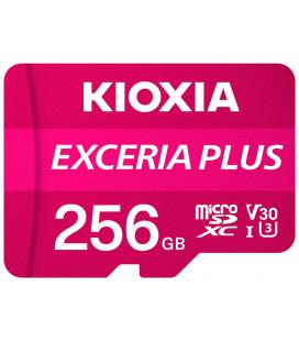 Tarjeta memoria micro secure digital sd kioxia 256GB exceria plus uhs-i c10 r98 con adaptador