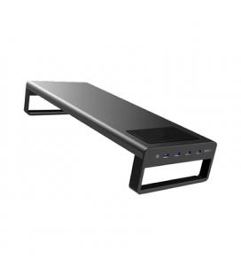 iggual Soporte monitor USB 3.0 y carga inalámbrica
