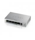 HUB SWITCH 5 PTOS ZYXEL 10/100/1000 GS1005-HP PLATA - Imagen 2