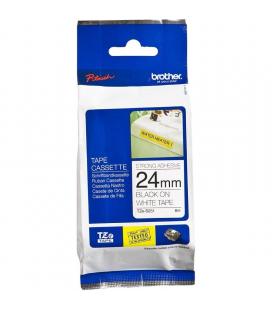 Cinta laminada brother tze-s251 - texto negro sobre fondo blanco - ancho 24mm - longitud 8m - Imagen 1