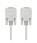 Cable serie rs232 nanocable 10.14.0102 - conectores tipo db9/m-db9/m - 1.8m - beige - Imagen 1