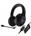 Auriculares gaming 7.1 phoenix x spectrum rgb conexión usb control de mute sonido y color en cable validos para pc - Imagen 1