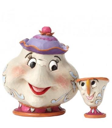 Figura enesco disney la bella y la bestia mrs potts & chip - Imagen 1