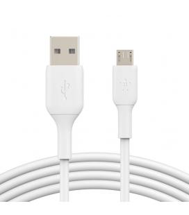 CABLE USB BELKIN BOOSTCHARGE microUSB MACHO A USB/ A MACHO 1M BLANCO - Imagen 1