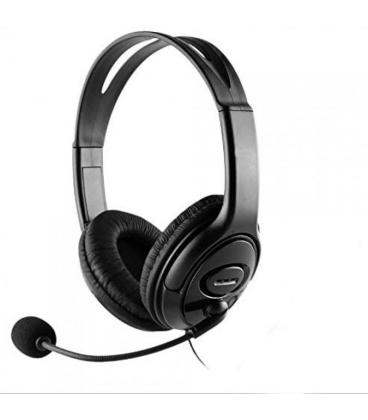 AURICULARES C/MICROFONO COOLBOX COOLCHAT U1 USB NEGRO