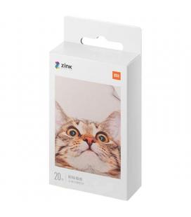 Pack 20 unidades papel fotográfico xiaomi mi portable photo printer paper - tamaño 3'/7.62cm - compatible con xiaomi mi