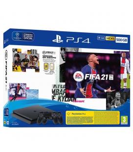 CONSOLA SONY PLAYSTATION 4 SLIM 500GB + FIFA 21 + CÓDIGO DESCARGABLE FUT 21 + CÓDIGO 14 DÍAS PS PLUS + DUALSHOCK V2