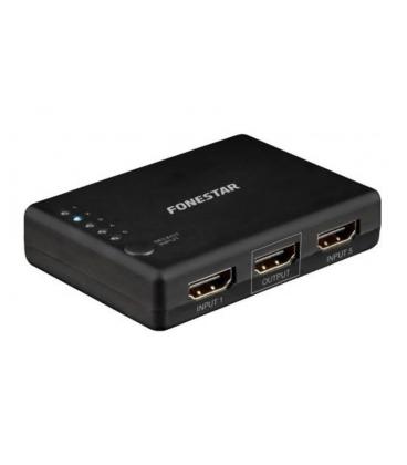 Switch hdmi 5*1 fonestar fo - 22sw51 - 5 entradas - 1 salida - resolución uhd 4k 60hz - botón selector - mando a distancia - plu