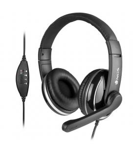 Auriculares con micrófono ngs vox 800 usb - drivers 32mm - 20hz-20khz - control de volumen - micrófono regulable - conexión usb 