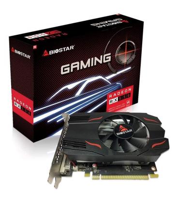 Tarjeta gráfica biostar radeon rx550 - 4gb ddr5 - 1019mhz - pci 3.0 - dvi - hdmi - displayport - Imagen 1