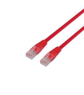 Latiguillo de red aisens a133-0187 - rj45 - utp - cat5e - 0.5m - rojo - Imagen 1