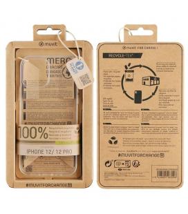 Funda recycletek transparente muvit for change mccrs0046 para apple iphone 12 / 12 pro - Imagen 1
