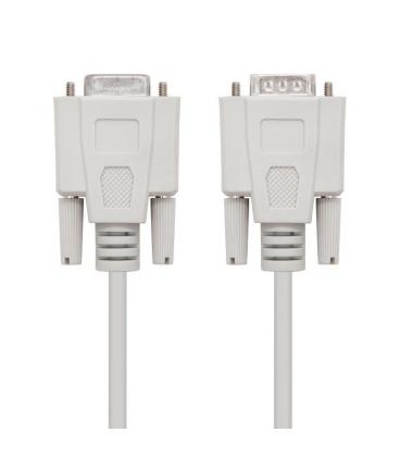 Cable serie rs232 nanocable 10.14.0203 - conectores tipo db9/m-db9/h - 3m - beige - Imagen 1