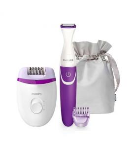 Depiladora silk - epil philips brp505 - 00 + perfilador min 3mm - lavable - mojado - seco - 2 ajustes - perfilador - Imagen
