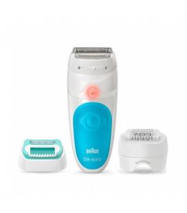 Depiladora silk - epil braun 5 5 - 610 sensosmart 28 pinzas - lavable - mojado - seco - 2 velocidades - afeita