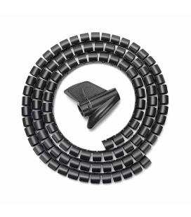 Organizador de cables en espiral aisens a151-0406 - 1m - diámetro hasta 25mm - color negro