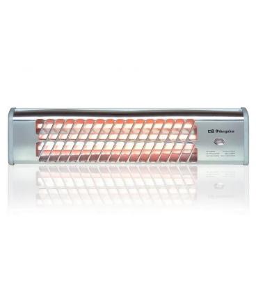 Estufa de cuarzo para baño orbegozo bb 5000 - 1200w - 2 niveles potencia (600/1200w) - 2 barras de cuarzo - pantalla orientable 