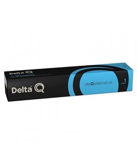 Caja de 10 cápsulas de café delta deqafeinatus (descafeinado) - intensidad 1 - compatibles con cafeteras delta
