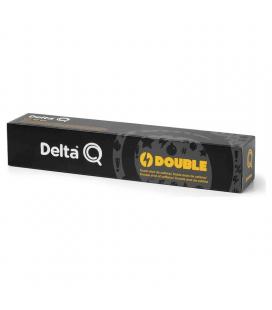 Caja de 10 cápsulas de café delta double - con ginseng y guarana - compatibles con cafeteras delta - Imagen 1