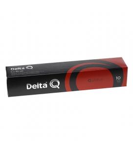 Caja de 10 cápsulas de café delta qalidus - intensidad 10 - compatibles con cafeteras delta