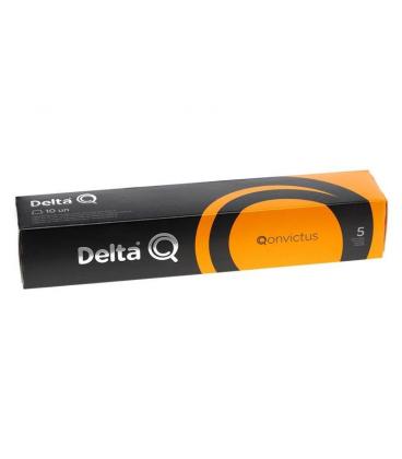 Caja de 10 cápsulas de café delta qonvictus - intensidad 5 - compatibles con cafeteras delta - Imagen 1
