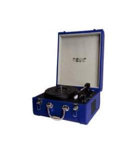Tocadiscos portatil bluetooth nevir nvr - 804vbue azul - Imagen 1