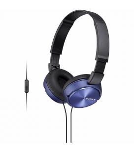 Auriculares sony mdrzx310apl/ con micrófono/ jack 3.5/ azules