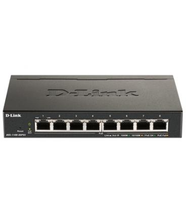 D-Link DGS-1100-08PV2 8xGb PoE Smart Switch (64W) - Imagen 1