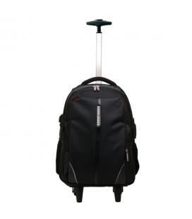 MOCHILA TROLLEY MALETA PHOENIX PHDISCOVERY CON RUEDAS PARA PORTATIL HASTA 17 PULGADAS / VIAJE NYLON NEGRO - Imagen 1