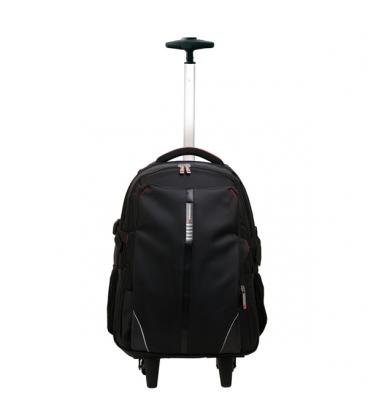 MOCHILA TROLLEY MALETA PHOENIX PHDISCOVERY CON RUEDAS PARA PORTATIL HASTA 17 PULGADAS / VIAJE NYLON NEGRO - Imagen 1