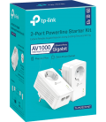 Adaptador Powerline TP-Link TL-PA7027P KIT 1000Mbps/ Alcance 300m/ Pack de 2